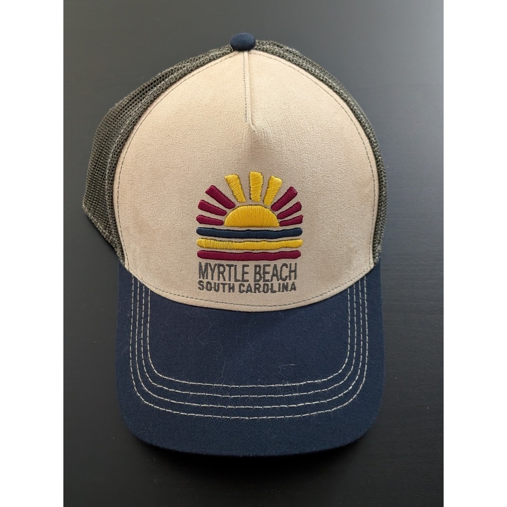 Myrtle Beach South Carolina Mesh Trucker Snapback Hat OSFM DK Caps